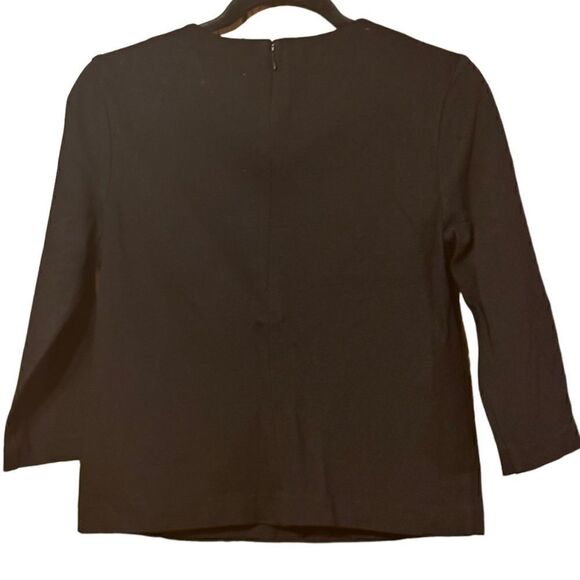Cabi Ponte Knit Snap Detail Black Top Size Small S 📦 - Picture 3 of 9